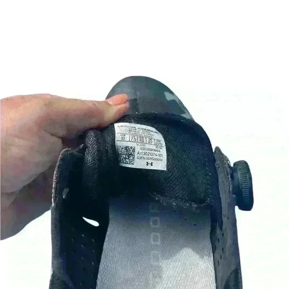 UNDER ARMOUR WOMENS TENNIS SHOE BLACK UA SYNCLINE BOA, 3021374-101 Sz 10 - Picture 7 of 8